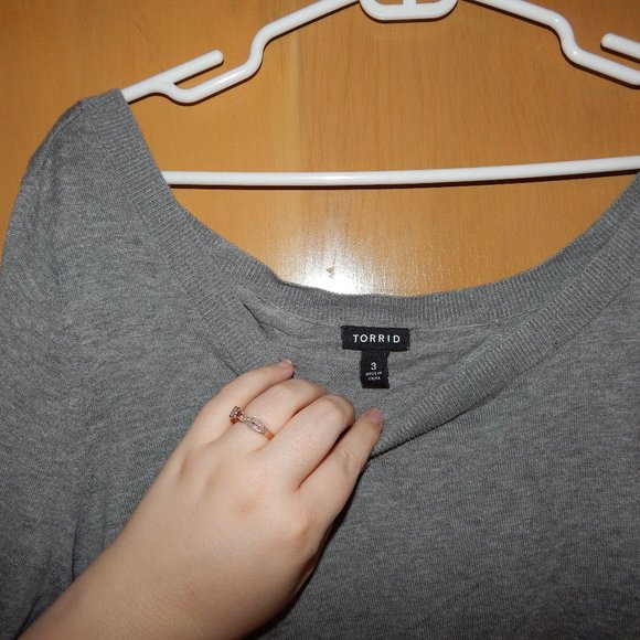 Torrid Open Back Multi Layer Blouse - Picture 3 of 6